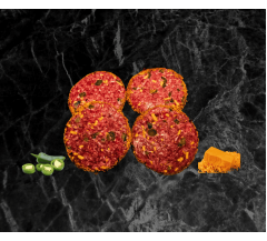 jalapeno and mature cheese steak burgers 4 pack
